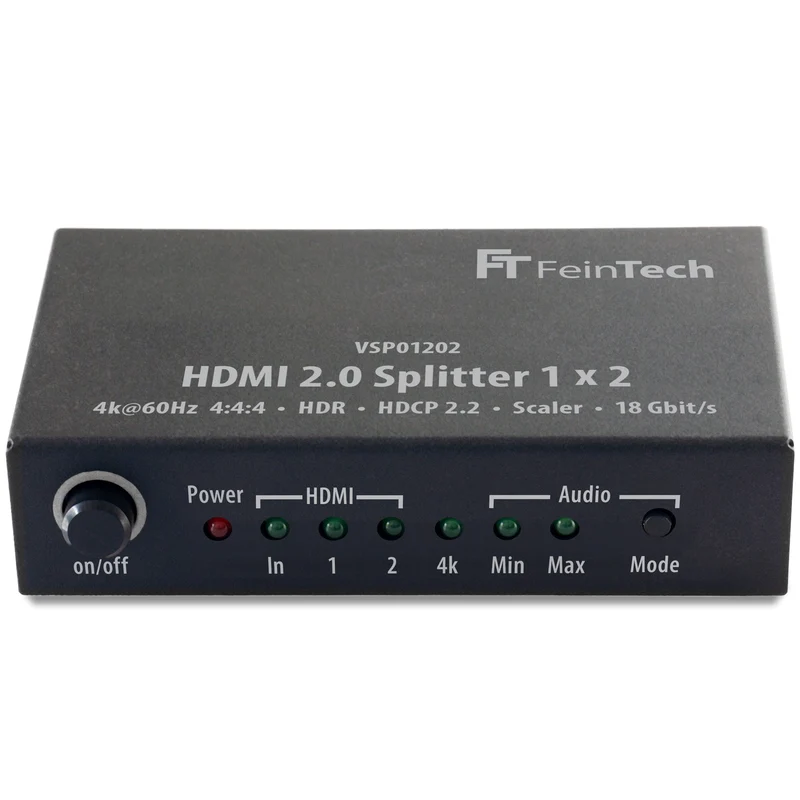 VSP01202 HDMI Splitter 1 In 2 Out | 4K 60Hz | Audio-EDID-Management
